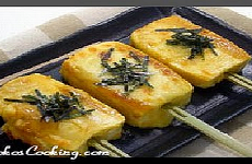 Japanese Recipe called Uni Cheese Yaki Tofu