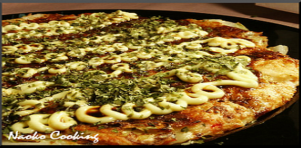 Japanese Rescipe called Okonomiyaki or Japanese Pizza