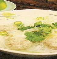 Chicken meatball noodles 鶏団子ヌードル