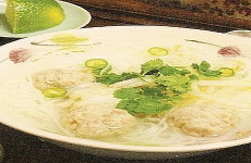 Chicken meatball noodles 鶏団子ヌードル