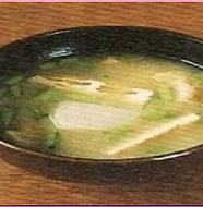 Miso soup with Turnip and Deep-fried Tofu