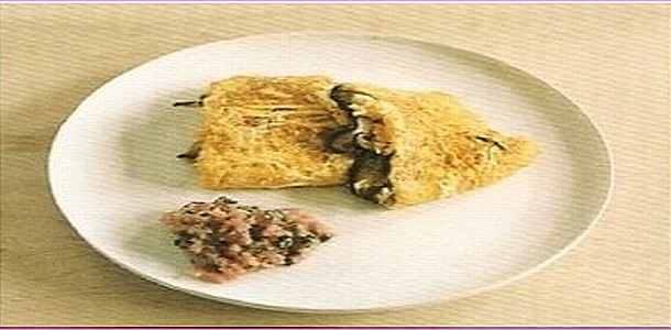 Mushroom Omelet きのこの卵焼き