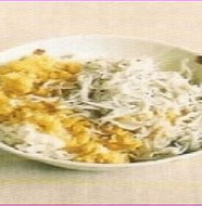 Scrambled Egg with Young sardine Rice 卵そぼろとしらすご飯