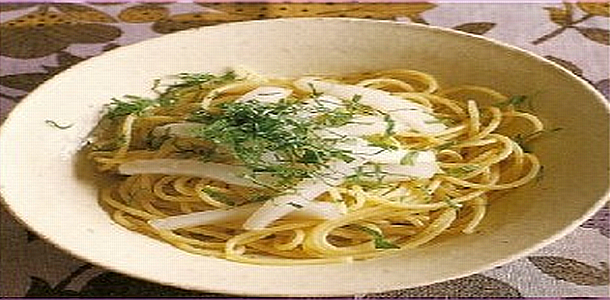 Yuzu pepper Spaghetti Japanese Style 柚子こしょうパスタ