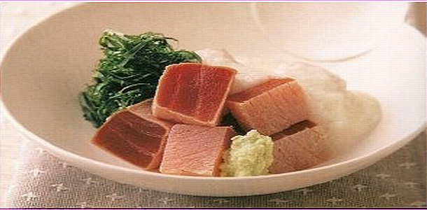 Sashimi Cube Tuna まぐろの角造り