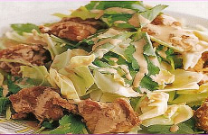 Cabbage and Fried Chicken Salad