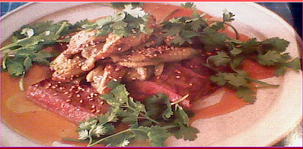 Marinade Beef and Eggplant 牛肉と焼き茄子のマリネ