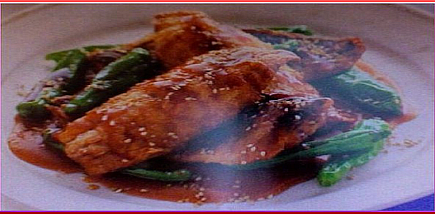 Deep-Fried Horse Mackerel with Sesame Vinaigrette Sauce 鯵のからあげごま酢あん