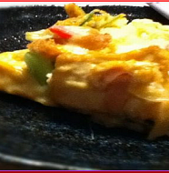 Spanish Style Omelette with Deep Fried Tofu