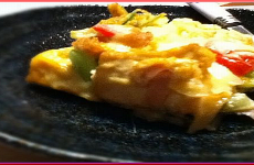 Spanish Style Omelette with Deep Fried Tofu