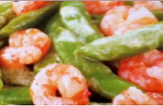 Fried Prawn and Snap peas with Mayonnaise Sauce