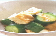 Cucumber and Deep-Fried Tofu Salad