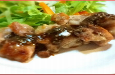 Diet Recipe#1 Chicken with Basil Sauce 鶏肉のバジルソース
