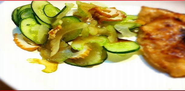 Diet Recipe#5 CHIKUWA and Celery Salad ちくわとセロリのサラダ