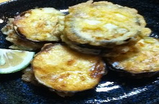 Eggplant Fritter with Ground Meat