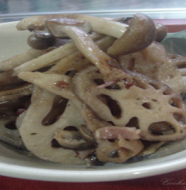 Lotus Root with Japanese Mushrooms Blog