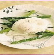 Butter Asparagus with Soft fried Egg