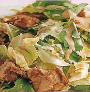 Cabbage and Fried Chicken Salad