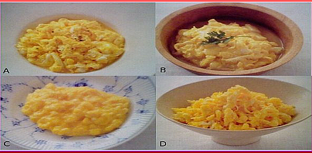 4 Types Scrambled Eggs４種類のスクランブルエッグ