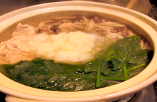 Chicken, Shimeji Mushroom, and Spinach Nabe Main